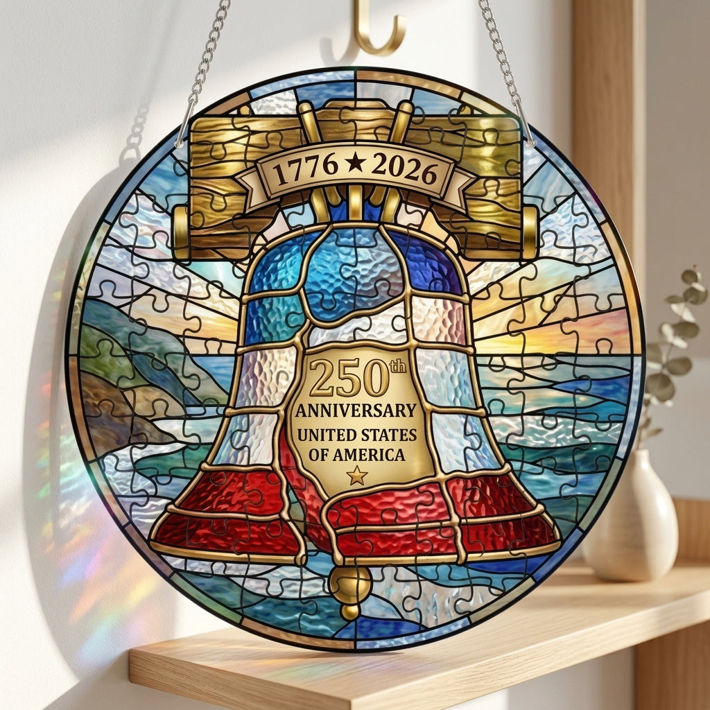 🔥LAST DAY65% OFF🔥 - 250th Anniversary United States Stained Puzzle Hanging ornament