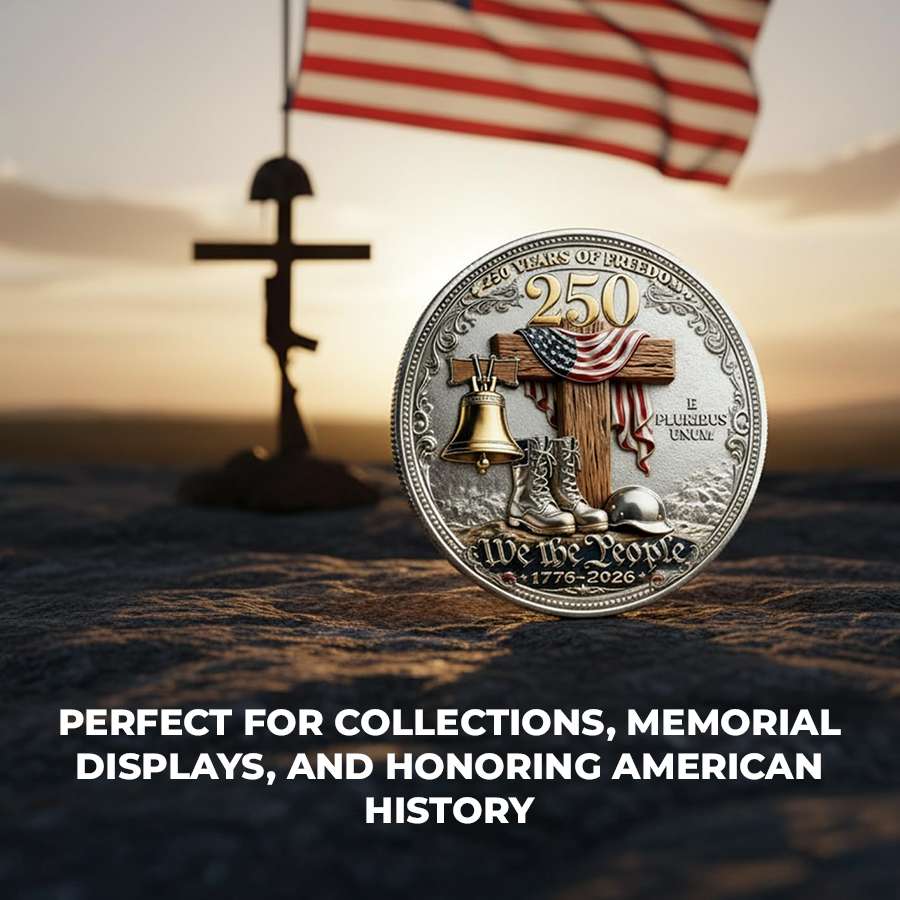 🦅 The "Legacy of Freedom" 250th Anniversary U.S. Veteran Commemorative Coin (1776-2026)