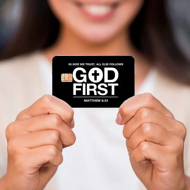 💳✝️ Faith & Patriot Card Sticker Set – Inspirational Credit Card Stickers with Cross & Scripture Designs