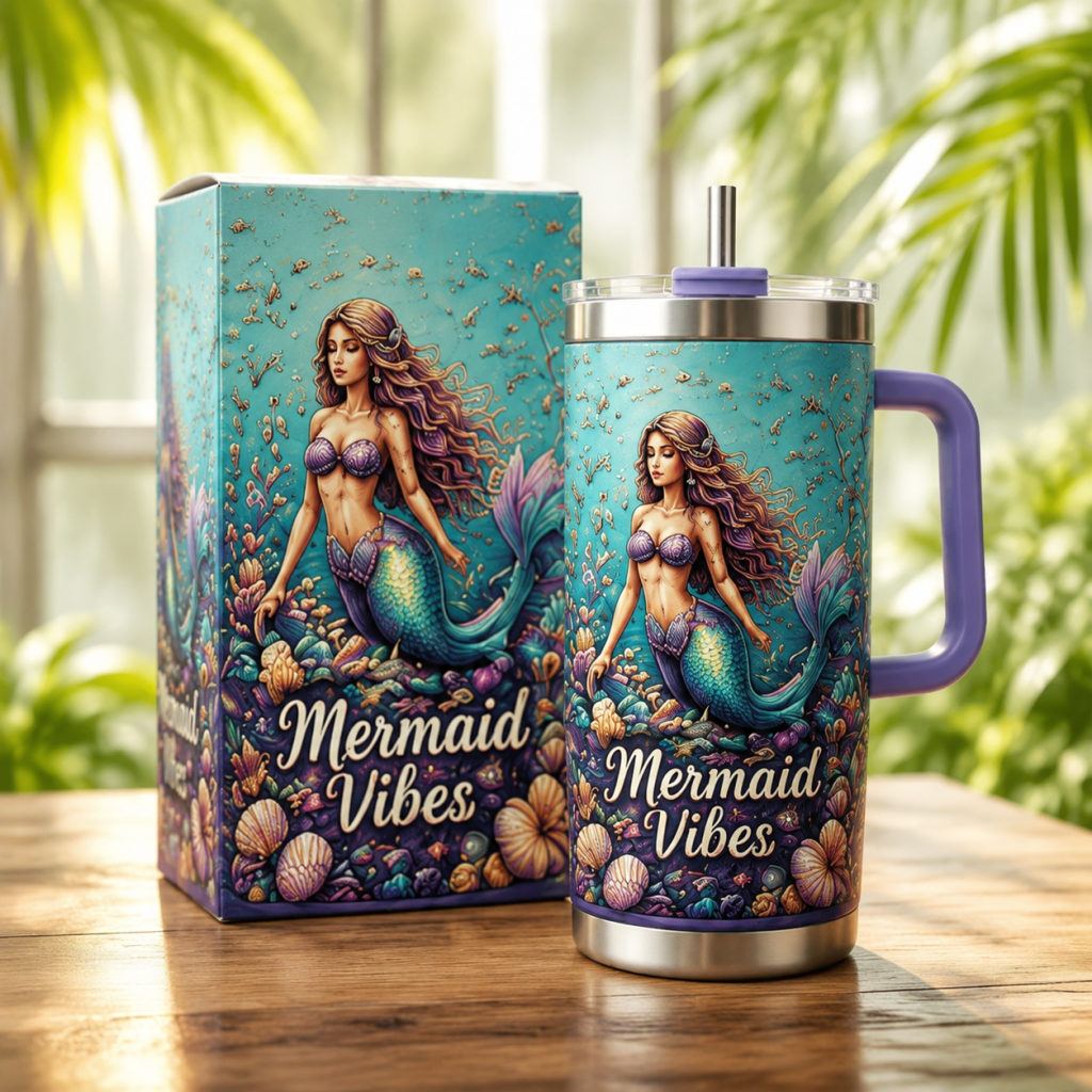 🌴 ISLAND LIFE™ Tropical Paradise 30oz/40oz Tumbler – Bring Vacation Vibes Wherever You Go