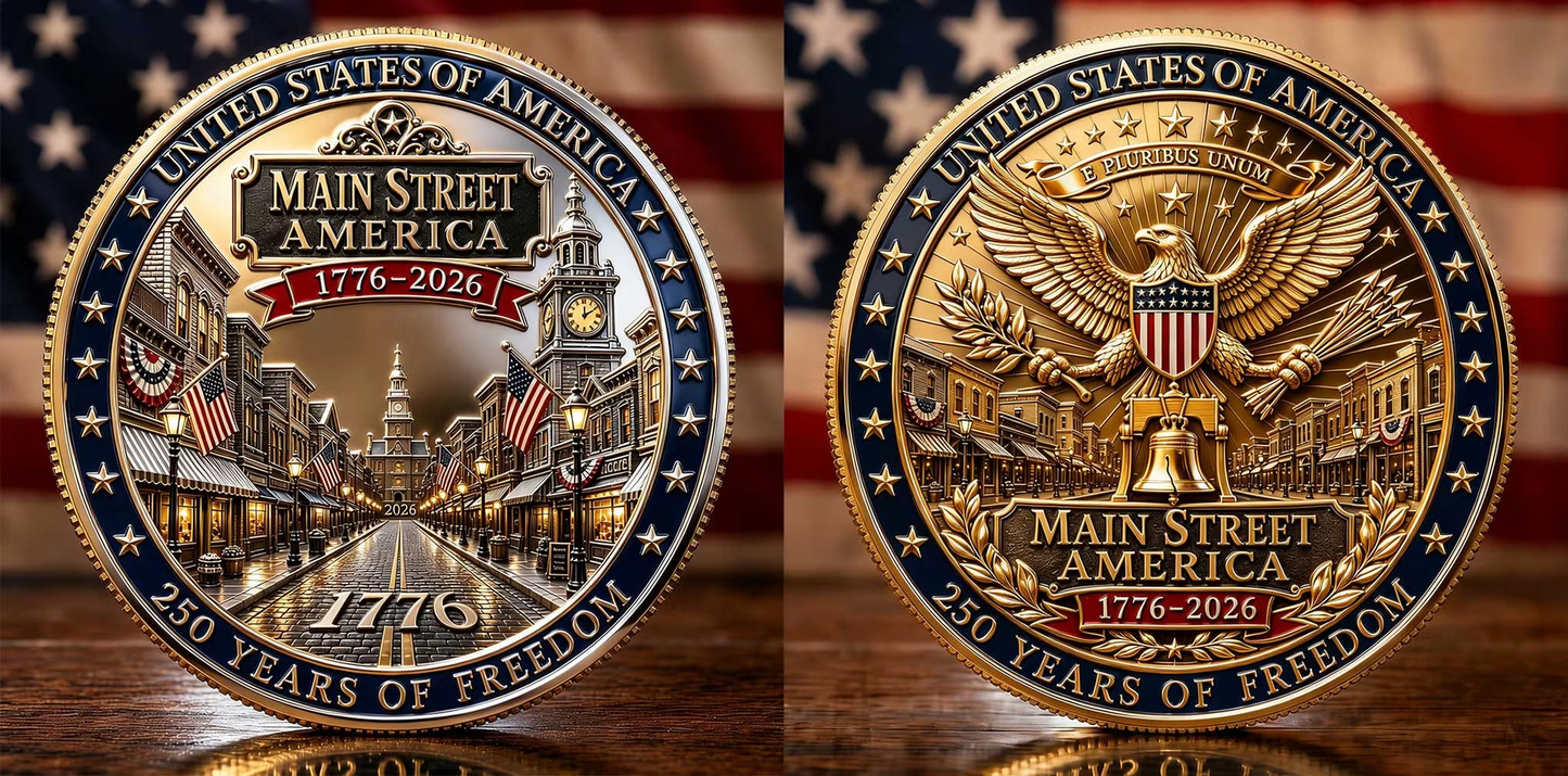 Main Street America 1776–2026 250th Anniversary Commemorative Coin