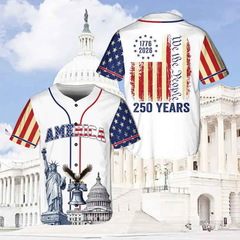 🔥Last Day 65% OFF-🎖️🇺🇸 250 Years Baseball Jersey – Celebrate the Semiquincentennial in Style