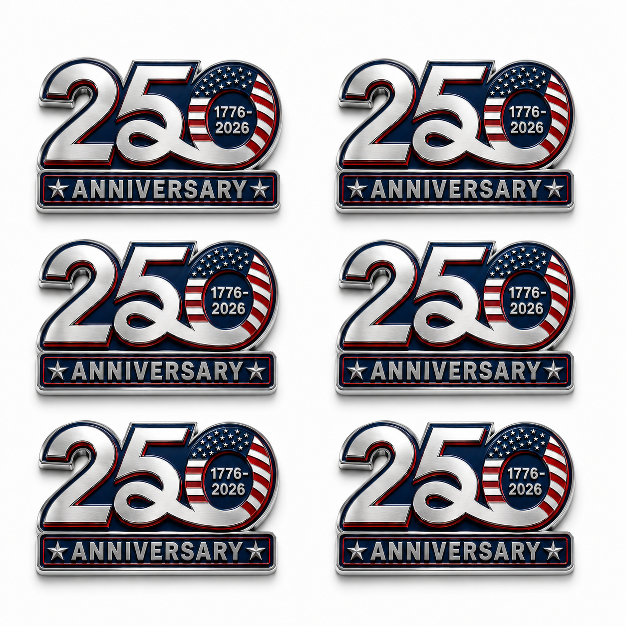 🎉2026 Hot Sale 65K+ 🎉 250th Anniversary Car Emblem