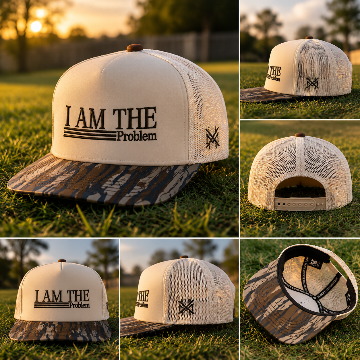 I Am The Problem Trucker Hat β Funny Mesh Snapback Cap for Men & Women