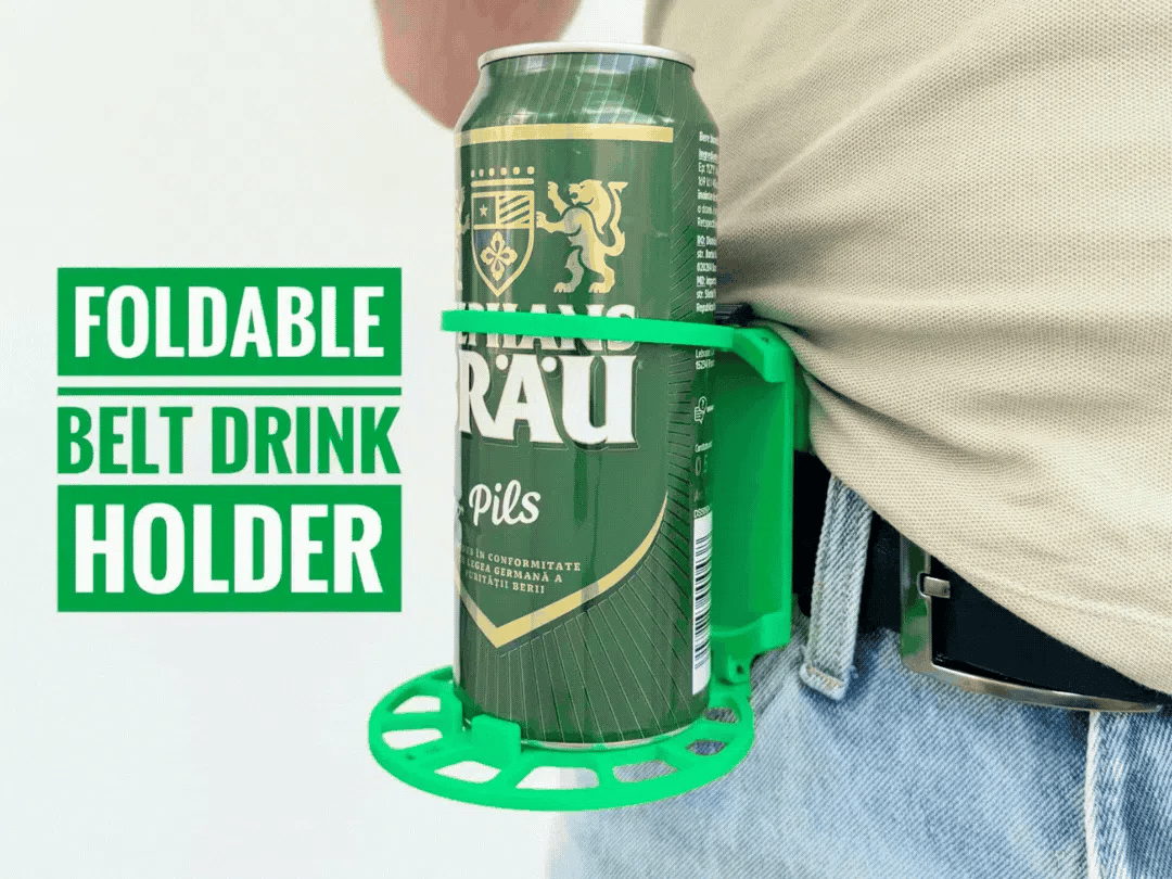 ๐ฅค Foldable Belt Beverage Holder,Hands-Free Outdoor Cup Clip