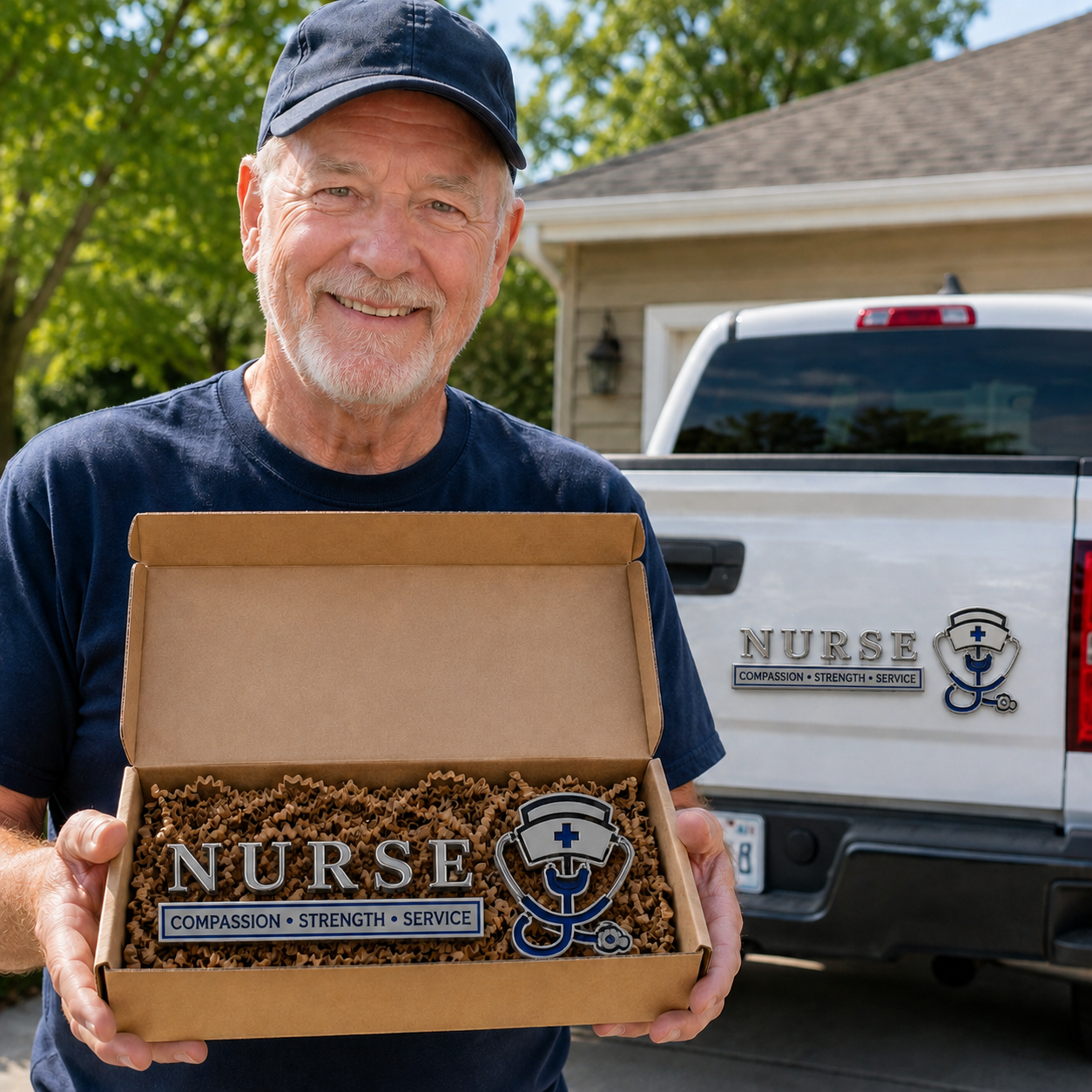 🏆Last Day Promo 65% OFF! 💉Nurse Compassion Strength Service Car Emblem Metal Badge