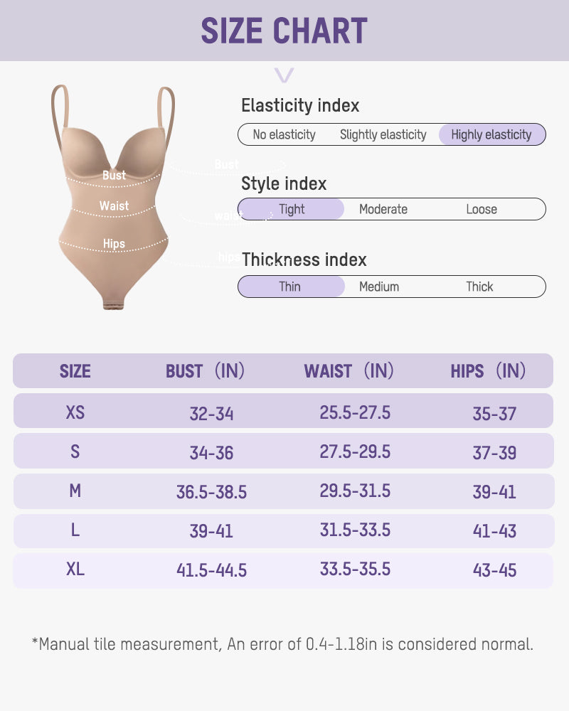 All-in-One Shaping Bodysuit Thong