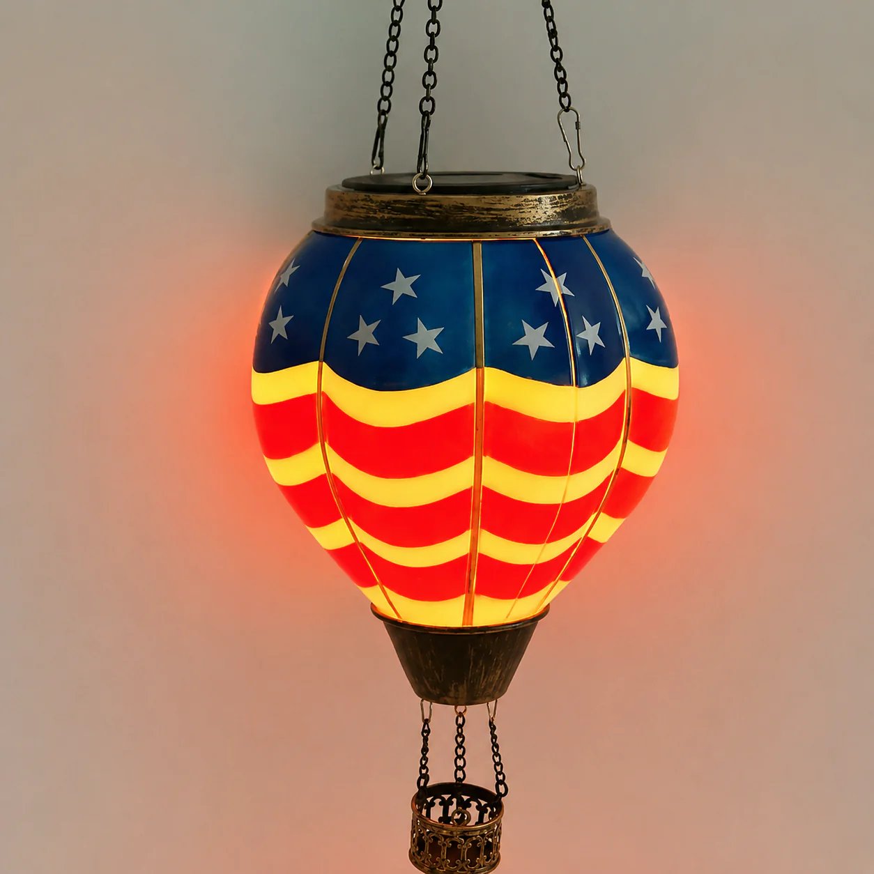 🎆 250th Anniversary Solar Hot Air Balloon Lantern | Patriotic Edition