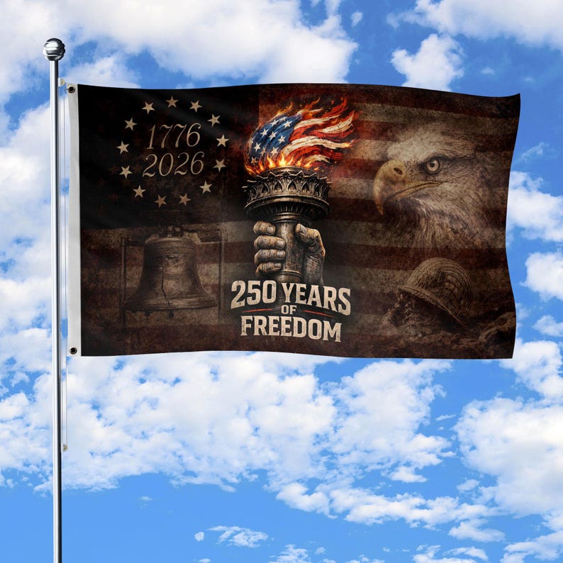 🇺🇸 "We The People" 250th Anniversary Vintage American Flag (1776-2026)