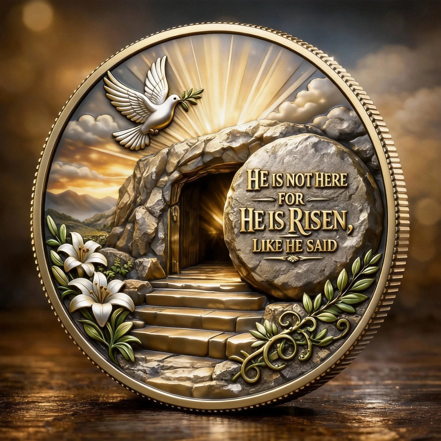 ✝️“No Greater Love” Resurrection Commemorative Coin