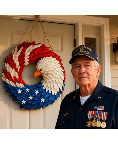 Honor 250 Years Of American Sacrifice And Freedom—Glosritystore Brave Wings Wreath For Your Door
