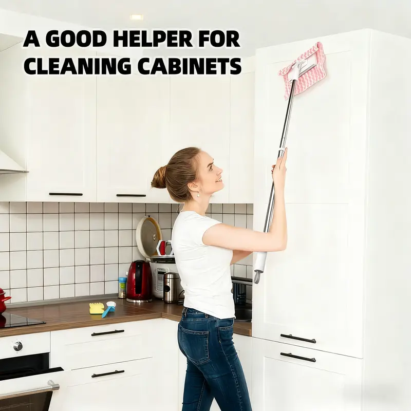 No-Wash Disposable Mop – Hands-Free, Dry & Wet Multi-Surface Cleaner with 10 Pads