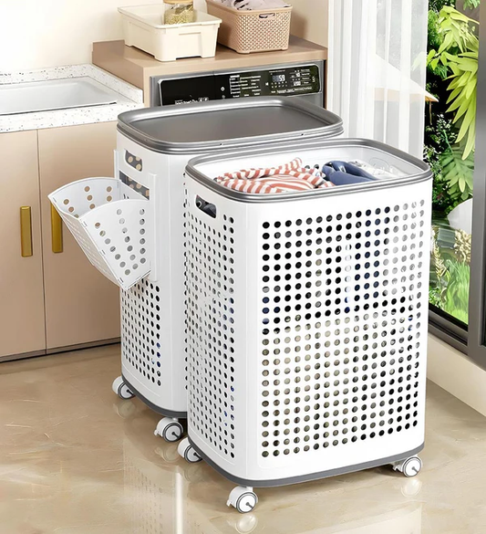 Shewater Rolling Laundry Basket with Wheels