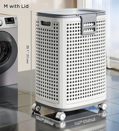 Shewater Rolling Laundry Basket with Wheels