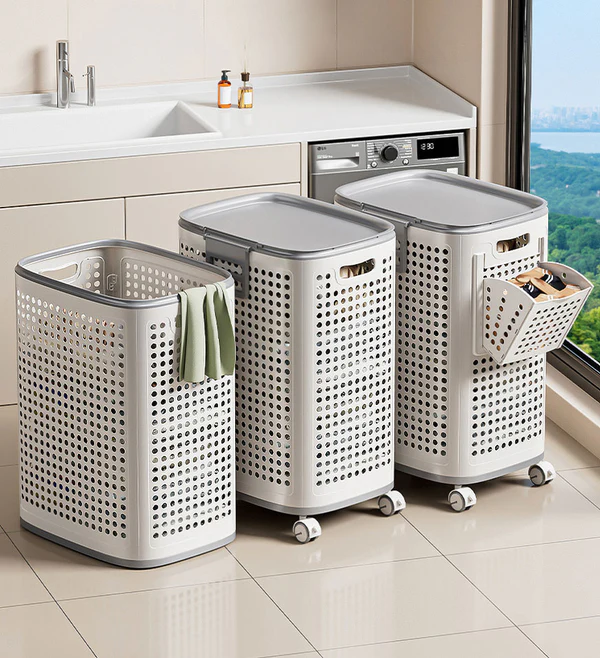 Shewater Rolling Laundry Basket with Wheels