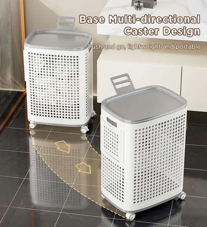 Shewater Rolling Laundry Basket with Wheels