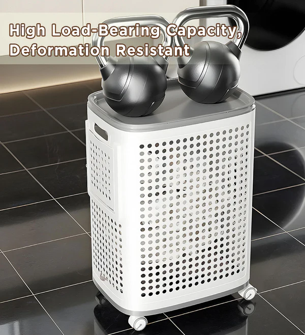 Shewater Rolling Laundry Basket with Wheels