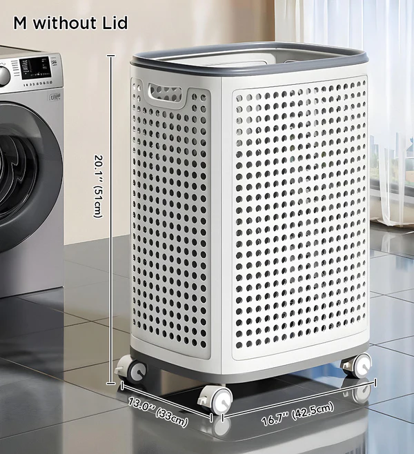 Shewater Rolling Laundry Basket with Wheels