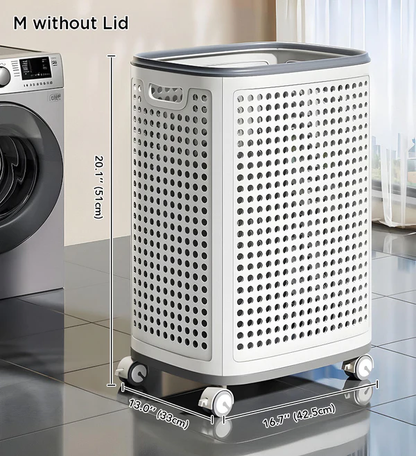 Shewater Rolling Laundry Basket with Wheels