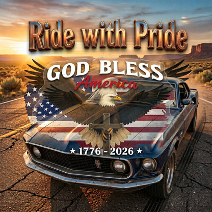 🦅 God Bless America: 2026 Semicentennial Sticker