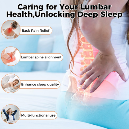 Lumbar Support Pillow – Premium Ergonomic Waist Cushion for Sleeping, Working & Driving Comfort