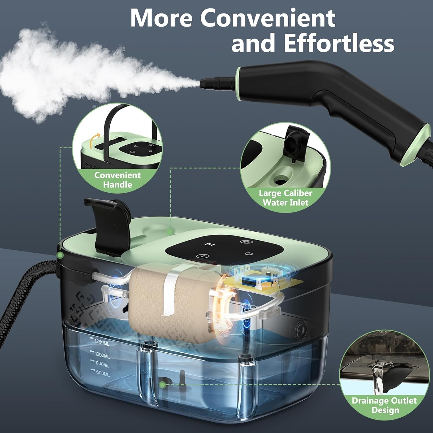 Portable Steam Cleaner – Handheld Steamer