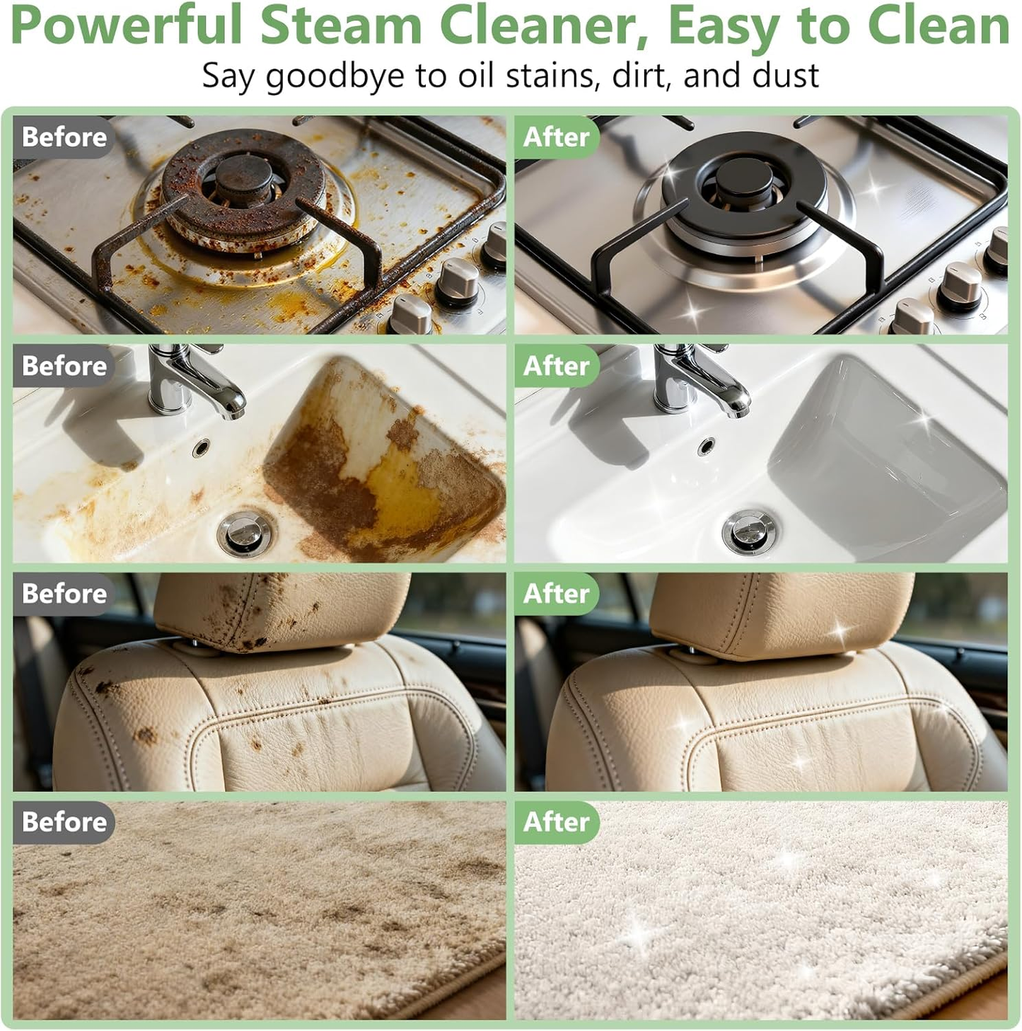 Portable Steam Cleaner – Handheld Steamer
