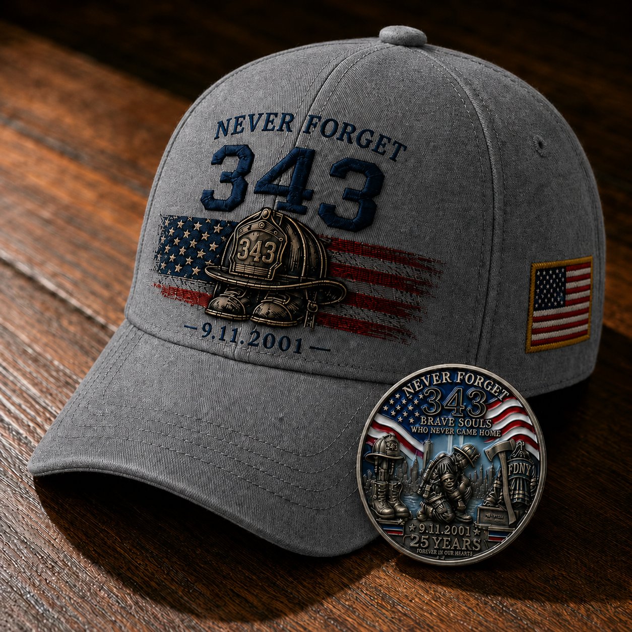 🔥Last Day 49% OFF🔥 - 🧢Never Forget 343 Memorial Cap 🎁