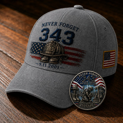 🔥Last Day 49% OFF🔥 - 🧢Never Forget 343 Memorial Cap 🎁