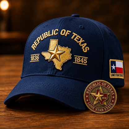 🔥Republic of Texas Cap  🎁 Free Honor Coin With Every Cap Purchase