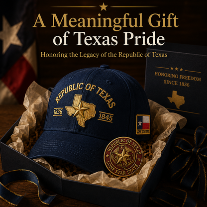 🔥Republic of Texas Cap  🎁 Free Honor Coin With Every Cap Purchase