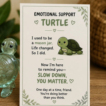 Emotional Support GlassAnimal Gift Set | 7 MeaningfulDesigns with EncouragementCard & Gift-Ready Packaging