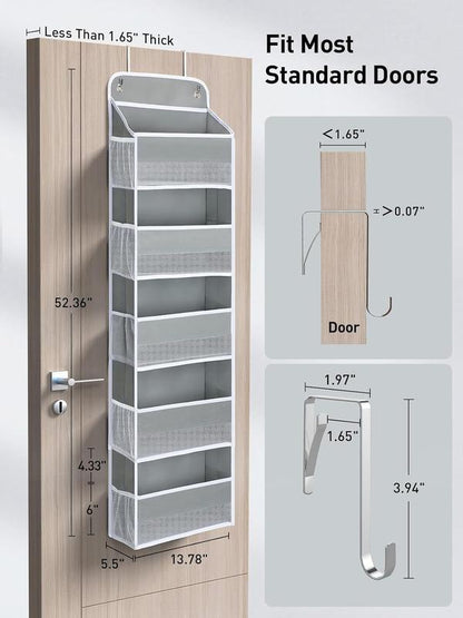 Over-the-Door Hanging Storage Organizer for Bedroom, Bathroom & Dorm