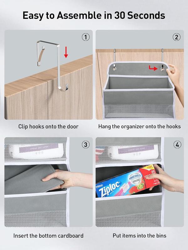 Over-the-Door Hanging Storage Organizer for Bedroom, Bathroom & Dorm