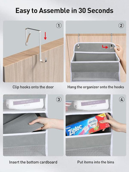 Over-the-Door Hanging Storage Organizer for Bedroom, Bathroom & Dorm
