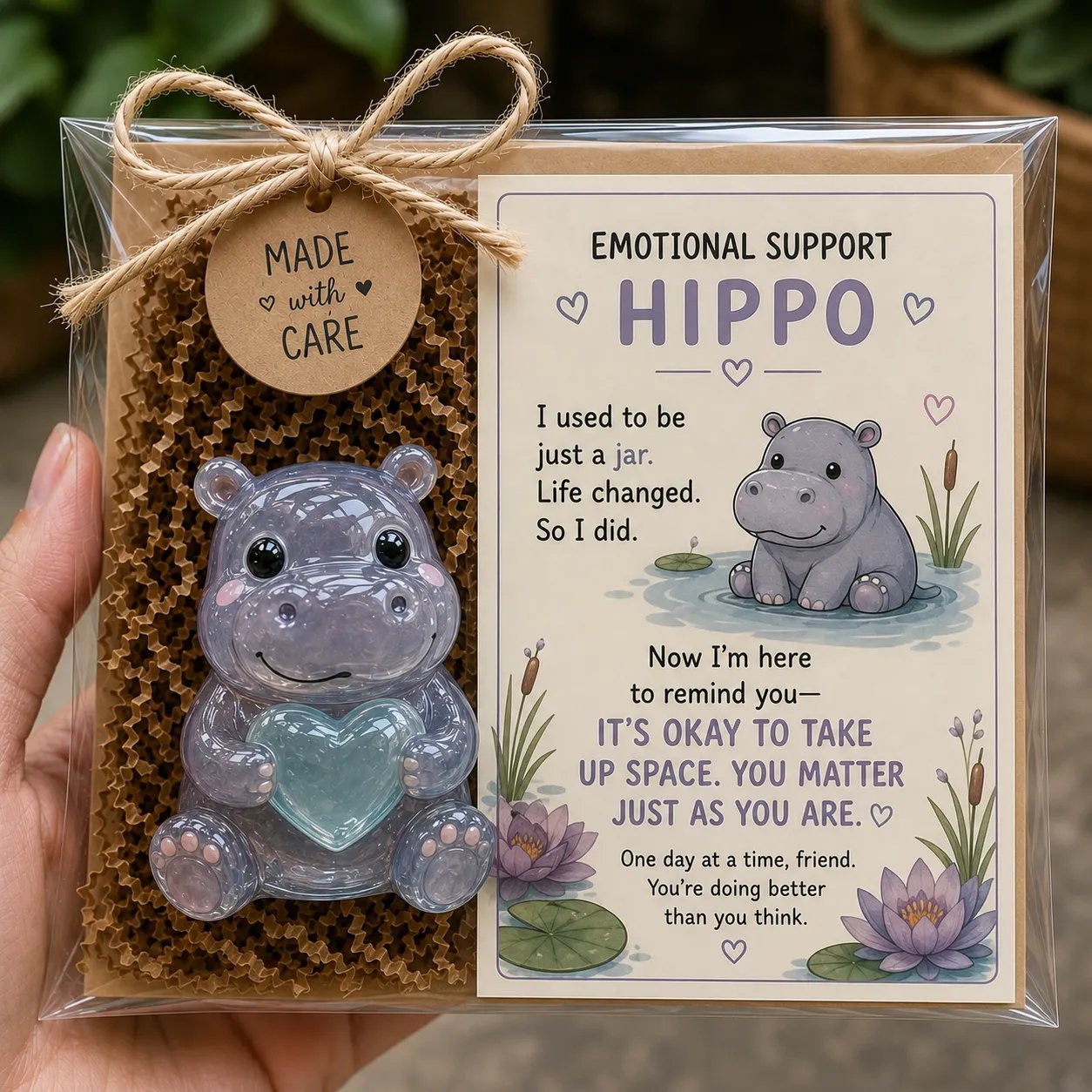 Emotional Support GlassAnimal Gift Set | 7 MeaningfulDesigns with EncouragementCard & Gift-Ready Packaging