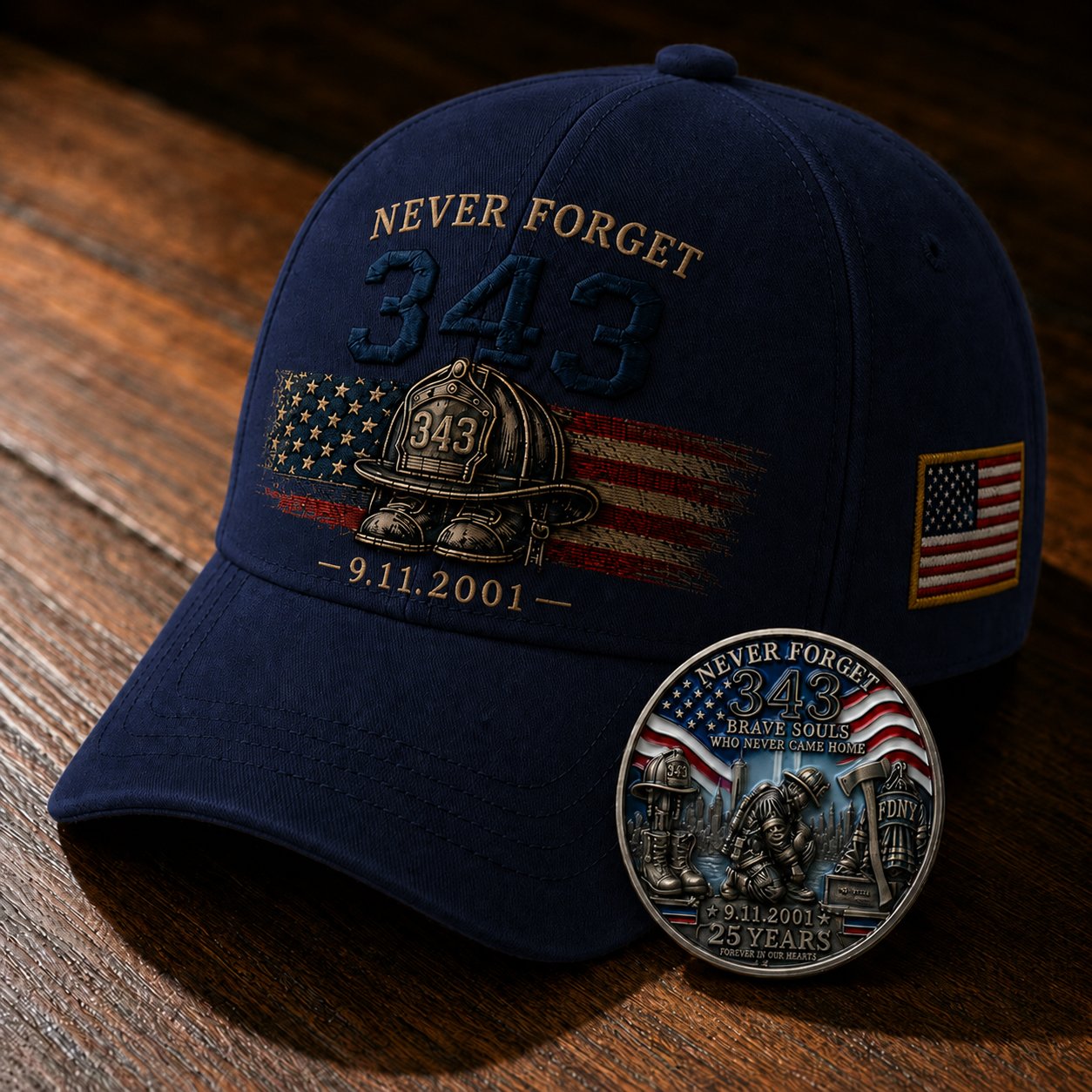 🔥Last Day 49% OFF🔥 - 🧢Never Forget 343 Memorial Cap 🎁