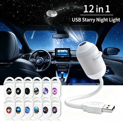 5D Mini Galaxy Star Projector – Dynamic Ambient Lighting for Bedrooms, Cars & Relaxing Spaces
