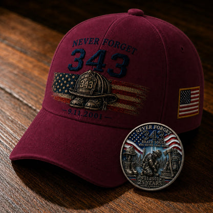 🔥Last Day 49% OFF🔥 - 🧢Never Forget 343 Memorial Cap 🎁