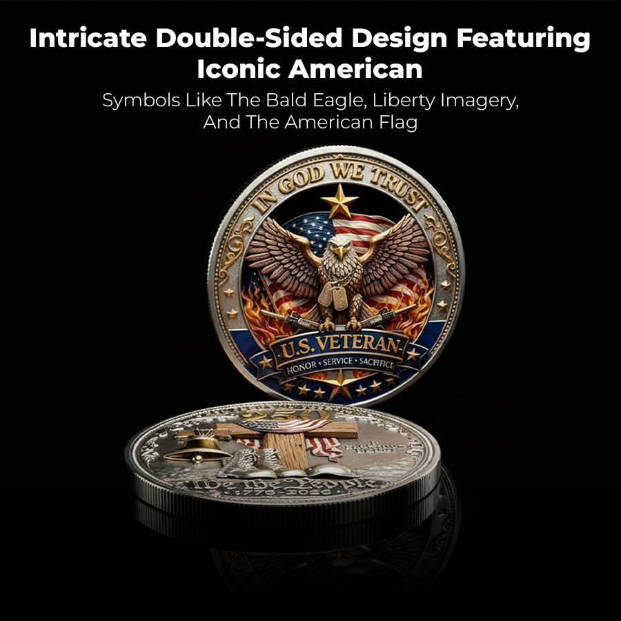🦅 The "Legacy of Freedom" 250th Anniversary U.S. Veteran Commemorative Coin (1776-2026)