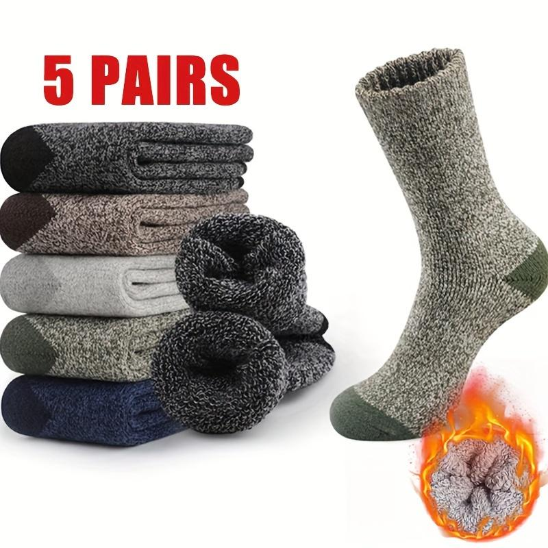 5 Pairs of Men's and Women's Thickened Warm Winter Socks