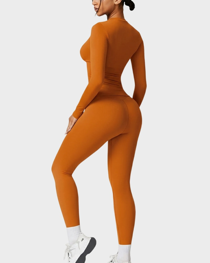 Women's Patchwork Two Piece Yoga Set High Stretch Activewear