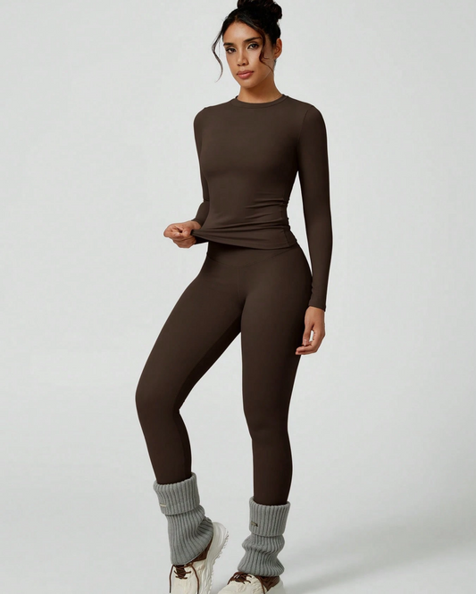 Women's Patchwork Two Piece Yoga Set High Stretch Activewear