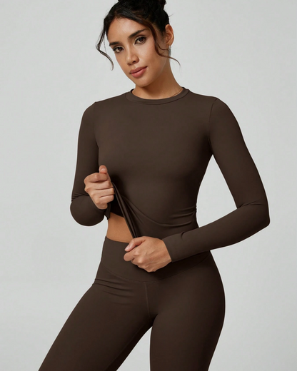 Women's Patchwork Two Piece Yoga Set High Stretch Activewear