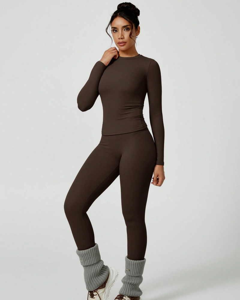 Women's Patchwork Two Piece Yoga Set High Stretch Activewear