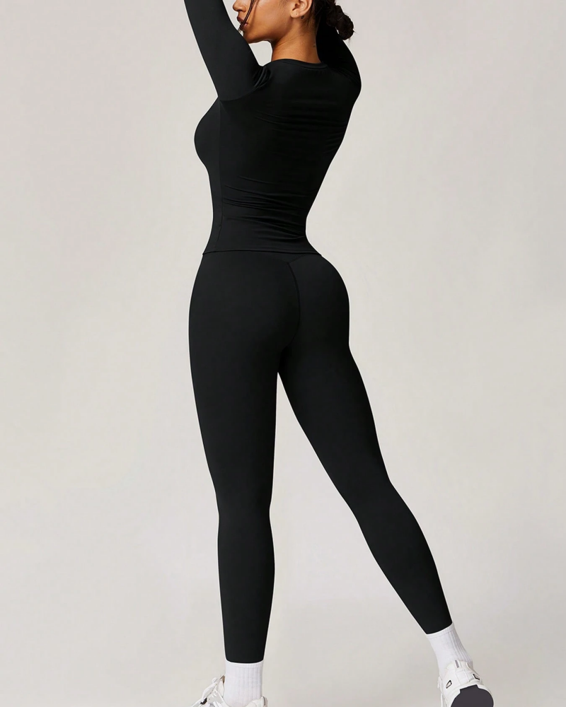 Women's Patchwork Two Piece Yoga Set High Stretch Activewear