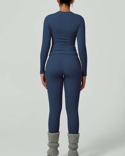 Women's Patchwork Two Piece Yoga Set High Stretch Activewear