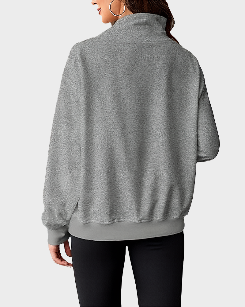 Women's Oversized Turtleneck Sweatshirt Casual Pullover Top