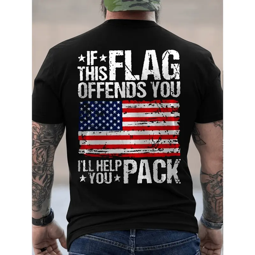 🎉2026 Hot Sale 65K+ ❤️ Summer T Shirts Mens Patriotic American Flag T Shirt