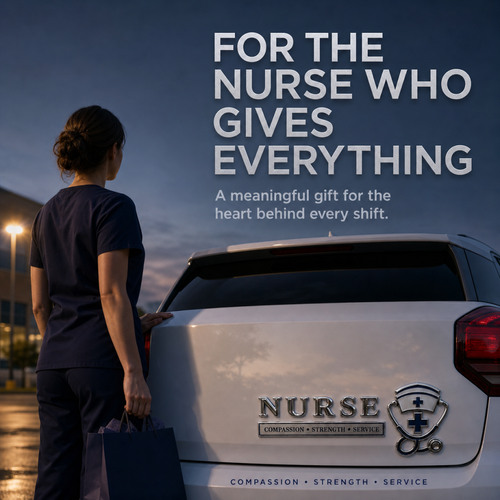 🏆Last Day Promo 65% OFF! 💉Nurse Compassion Strength Service Car Emblem Metal Badge